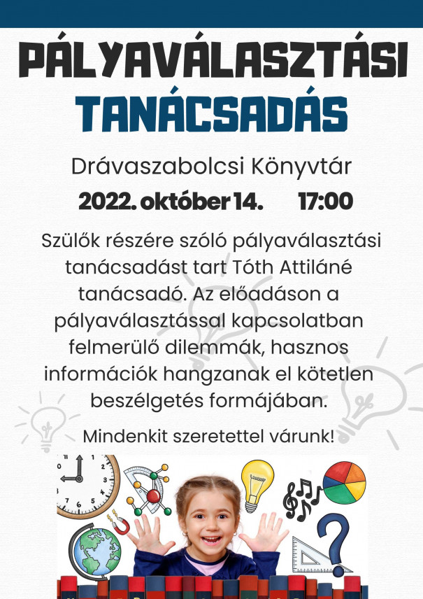 pályaválasztási tanácsadás Drávaszabolcson 2022.10.14.